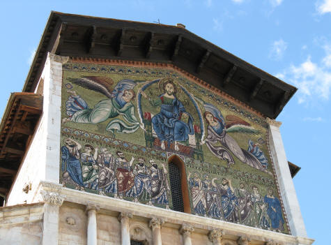 Thirteenth Century Mosaic in Lucca Italy